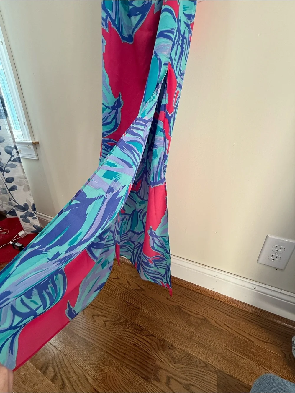 Lilly Pulitzer Emmett Vibrant Strapless Maxi Dress in Chic Pink Sway Size Small - Picture 5 of 9